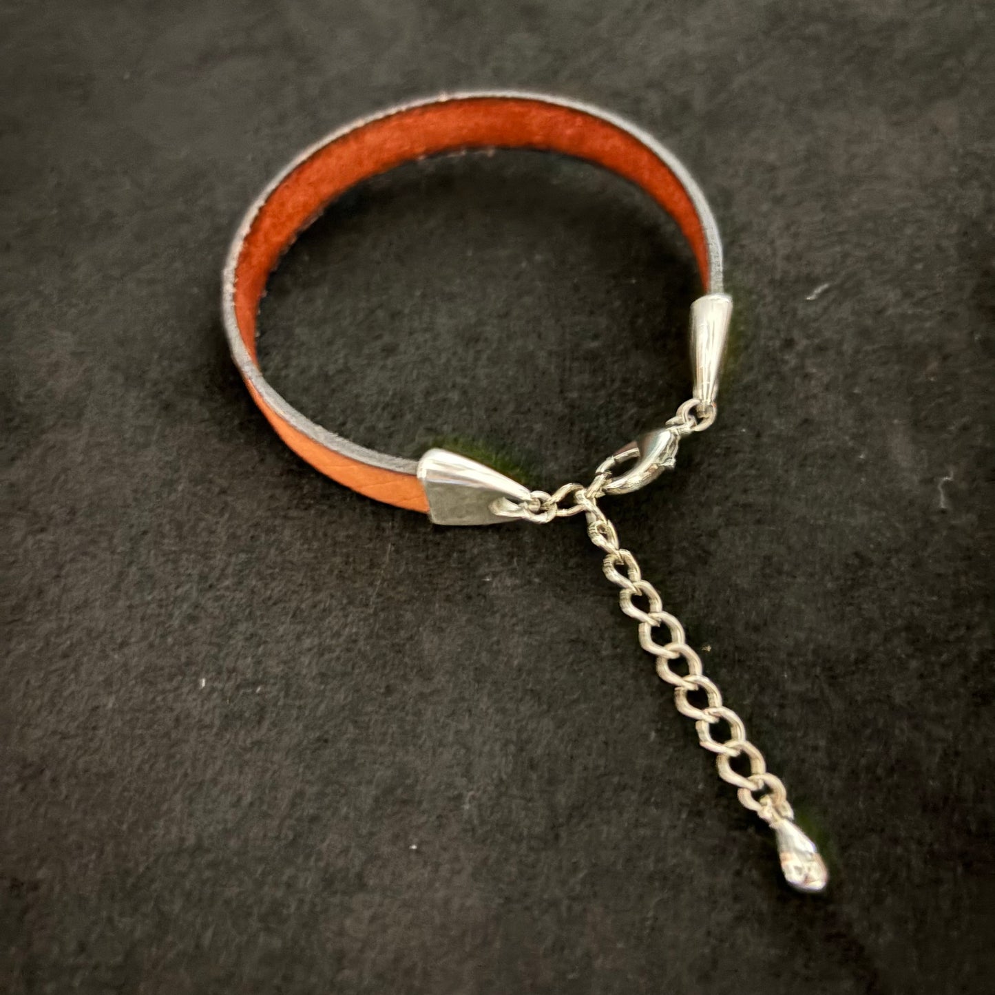 unisex southwestern print leather bracelet