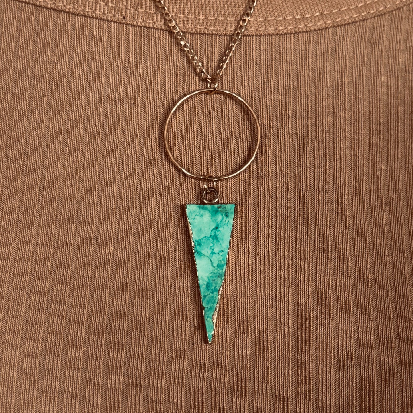 turquoise arrow necklace